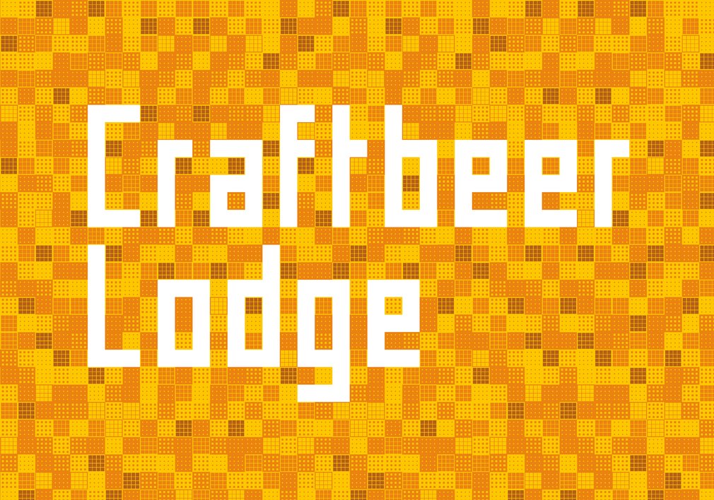 Typogramm der Craftbeer Lodge als konstruierter Schriftzug